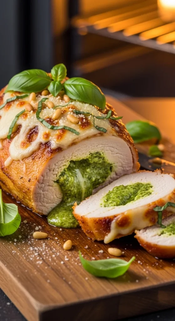 10. Pesto Stuffed Chicken