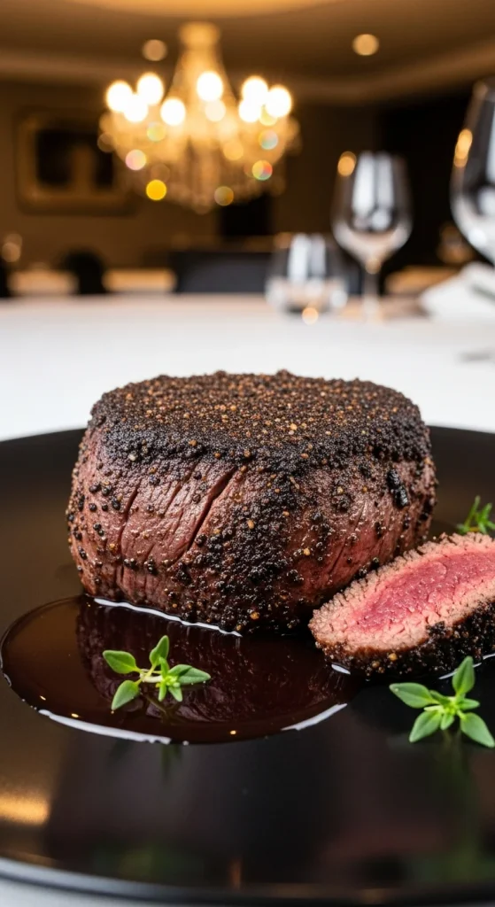 10. Porcini-Crusted Filet Mignon