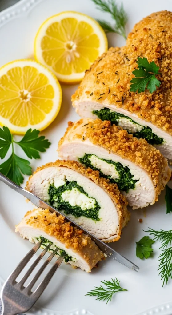 10. Spinach and Feta Stuffed Chicken
