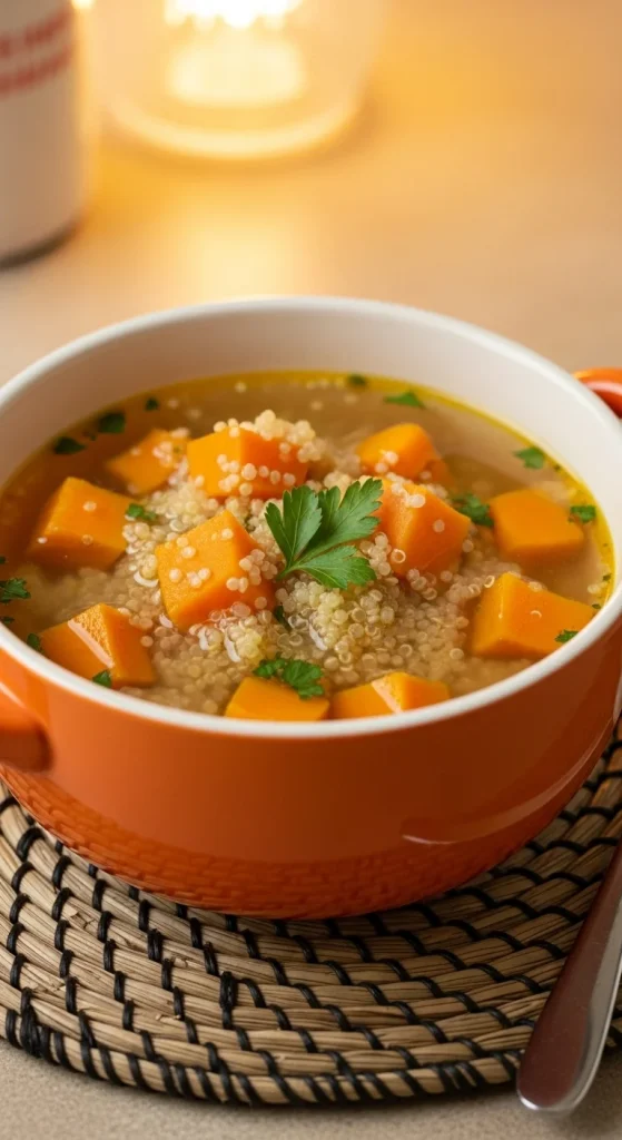 10. Sweet Potato and Quinoa Soup