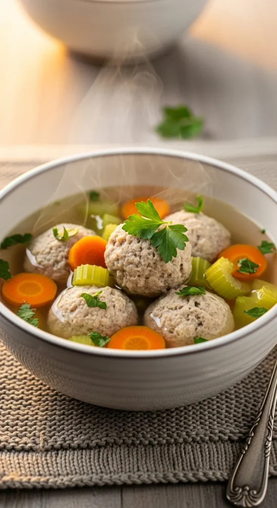 10. Turkey Meatball Soup