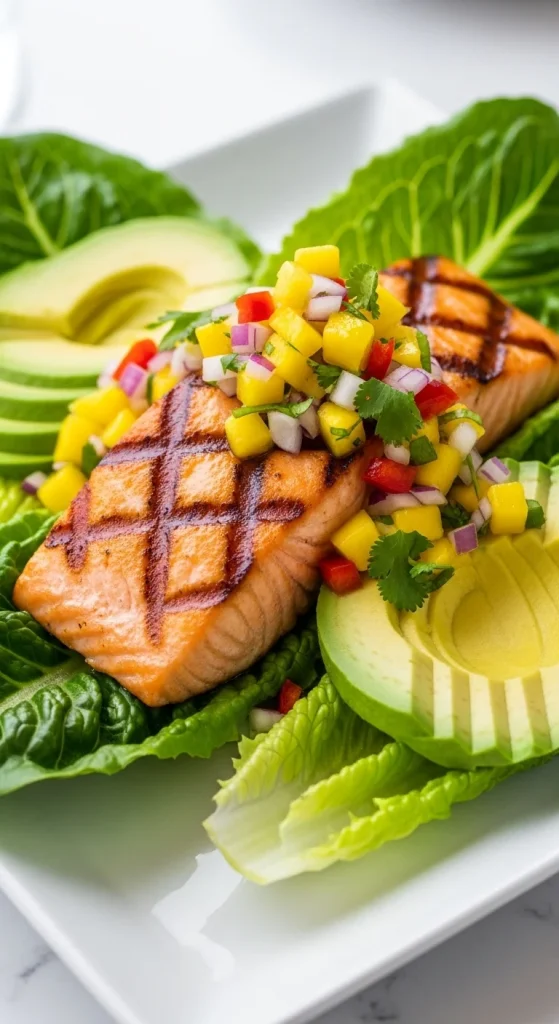 10. Zesty Salmon Lettuce Wraps
