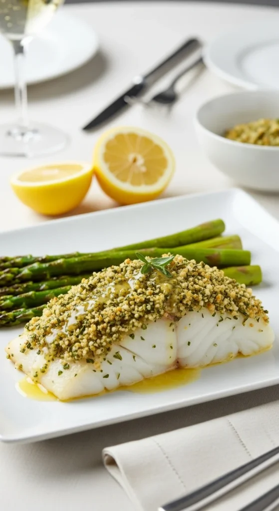 11. Baked Lemon Herb Cod