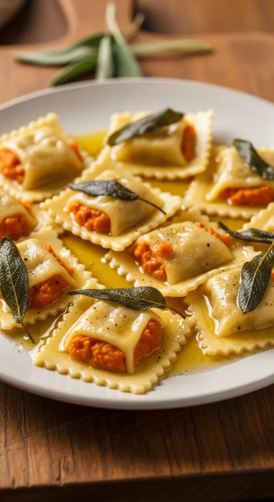 11. Butternut Squash Ravioli with Sage Butter