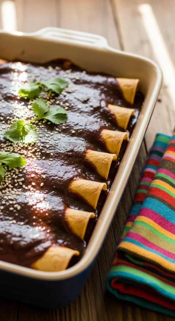 11. Chicken Mole Enchiladas