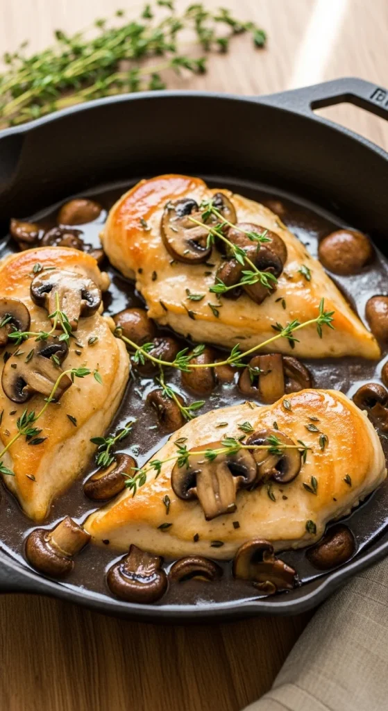 11. Chicken and Mushroom Skillet