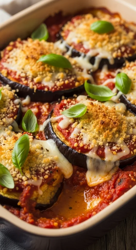 11. Eggplant Parmesan Bake