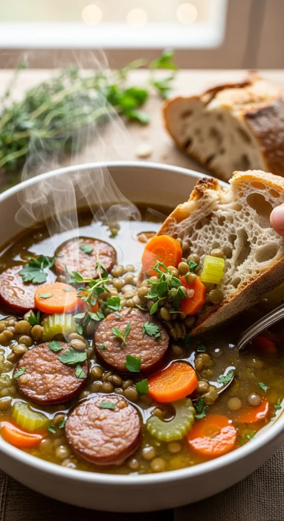 11. Lentil Soup with Sausage
