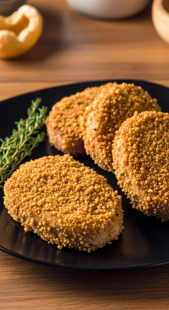 11. Pork Rind Crusted Pork Chops