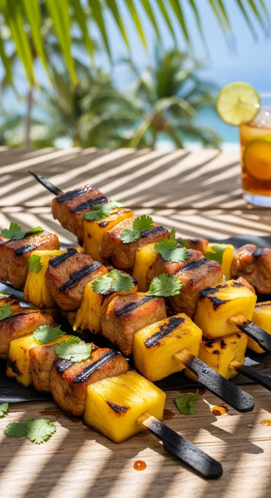11. Pork and Pineapple Skewers