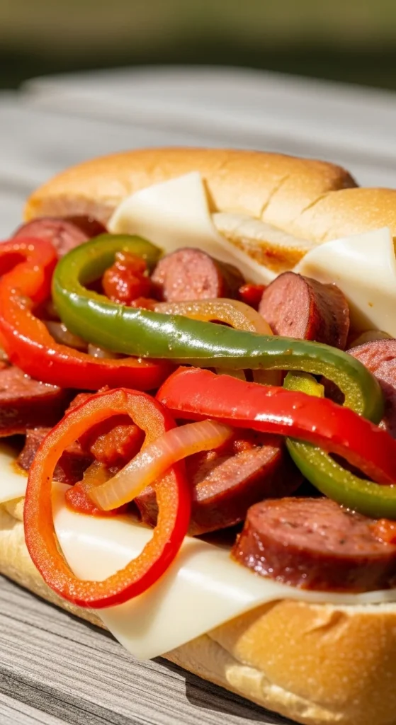 11. Slow Cooker Sausage and Peppers