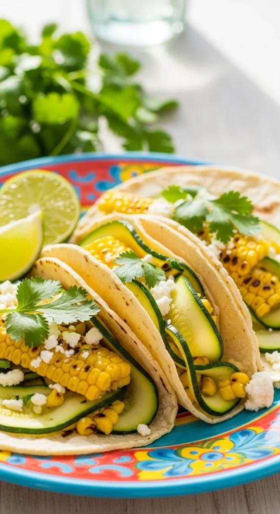 11. Summer Zucchini and Corn Tacos