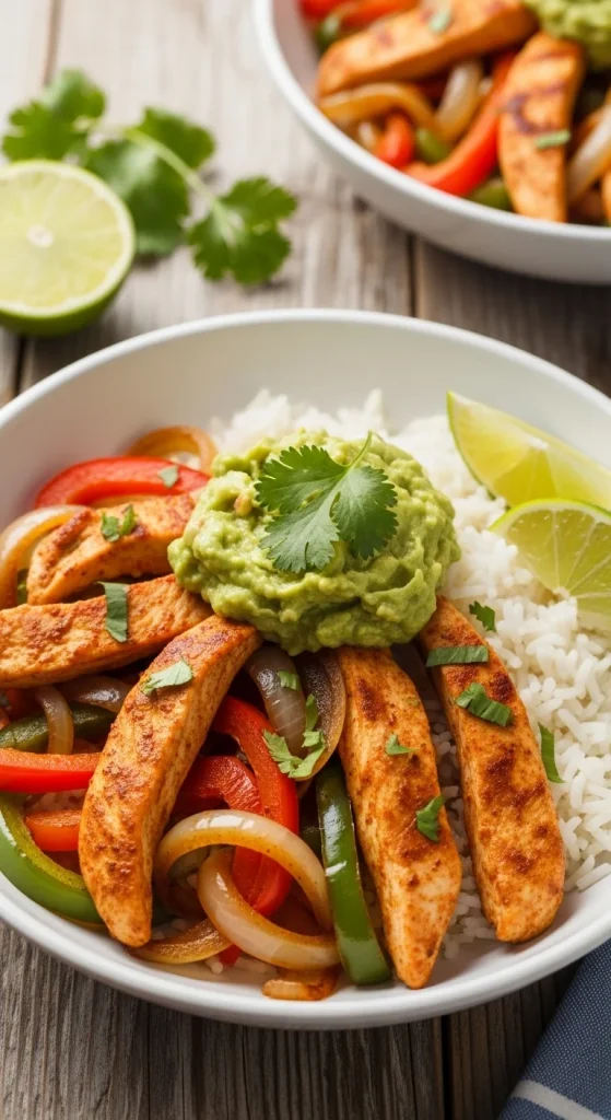 12. Chicken Fajita Bowls