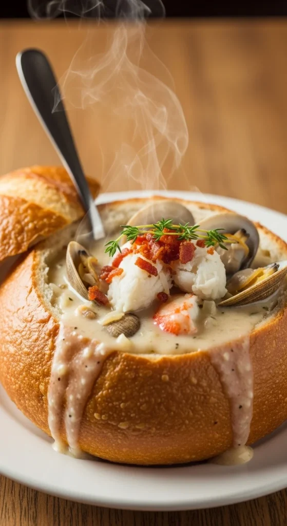 12. Clam Chowder with Crab
