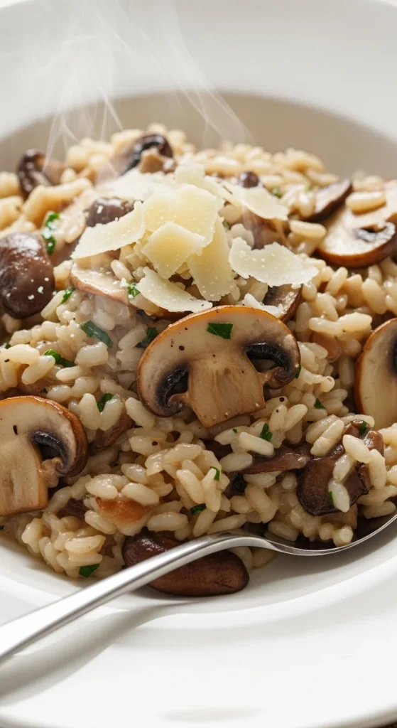 12. Mushroom Risotto with Rice Alternative