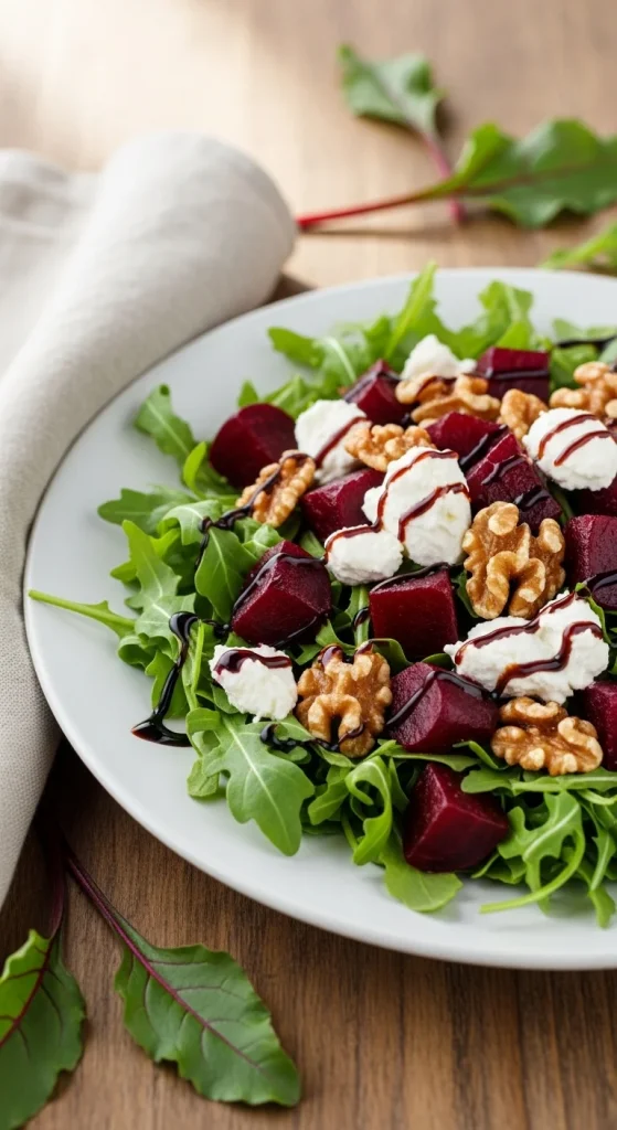 12. Roasted Beet and Goat Cheese Salad