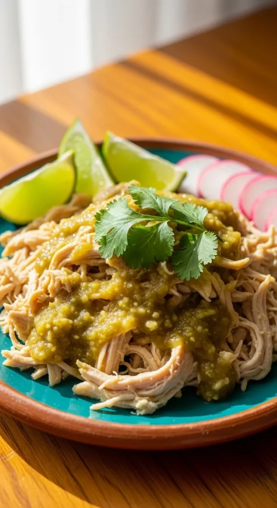 12. Slow Cooker Salsa Verde Chicken