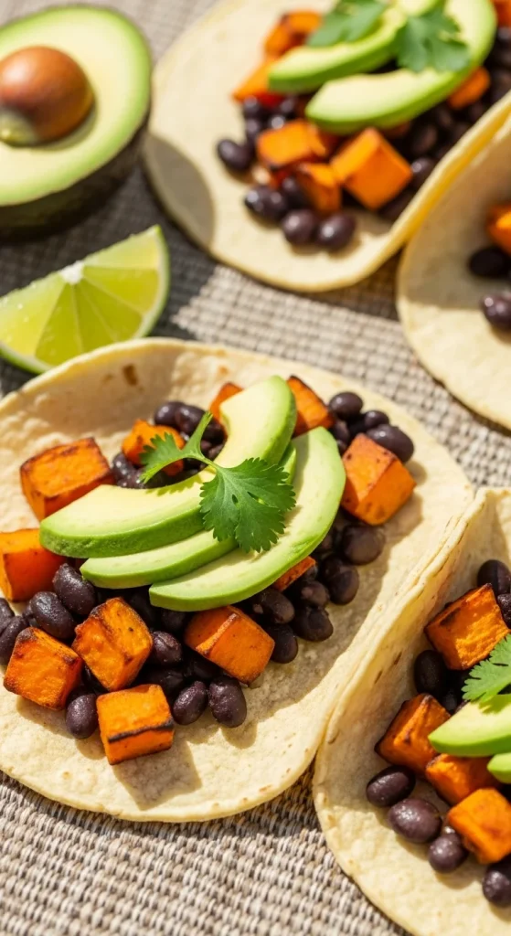 12. Sweet Potato and Black Bean Tacos