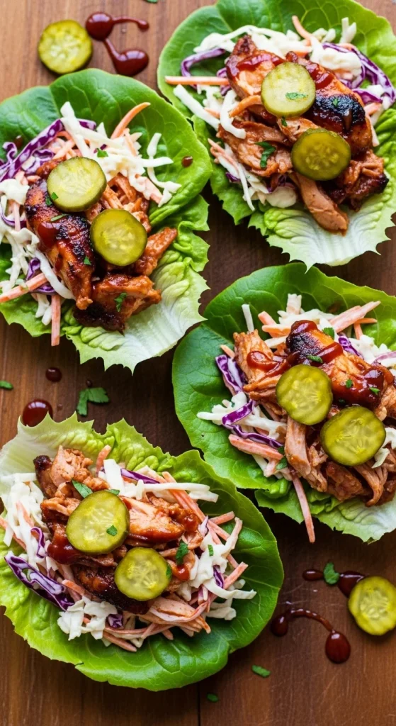 13. BBQ Chicken Lettuce Wraps