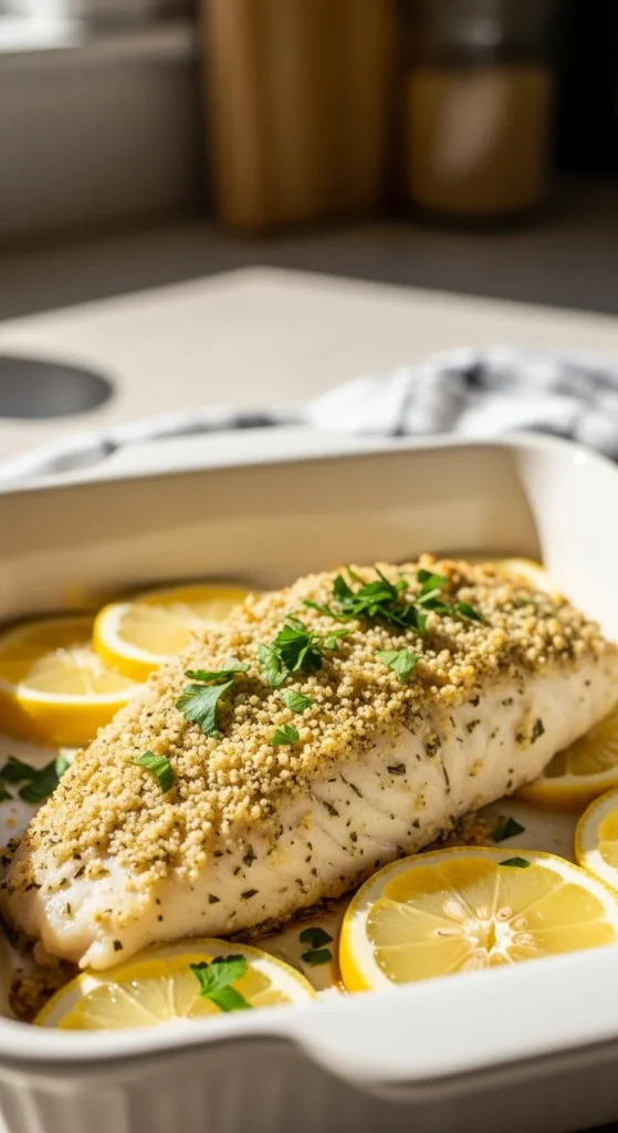 13. Baked Lemon Herb Tilapia