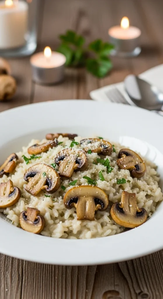 13. Creamy Mushroom Risotto