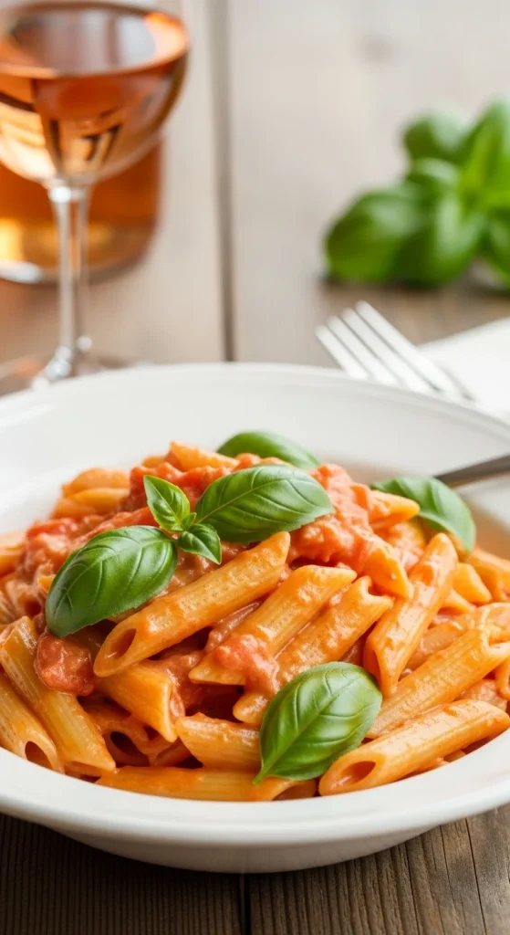 13. Creamy Tomato Basil Pasta