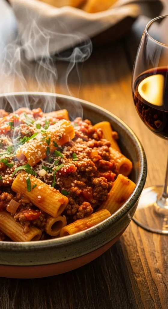 13. Gluten-Free Beef Bolognese Rigatoni
