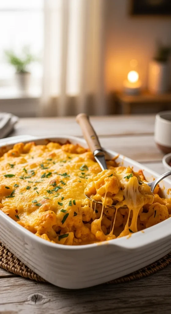 13. Keto Cauliflower Mac and Cheese
