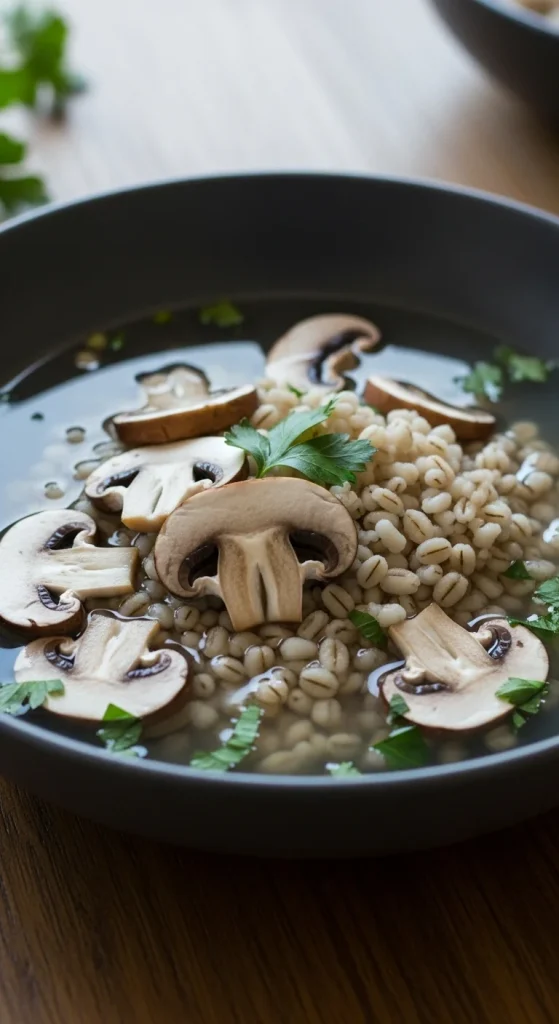 13. Mushroom Barley Soup