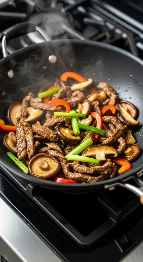 13. Mushroom and Beef Stir-Fry