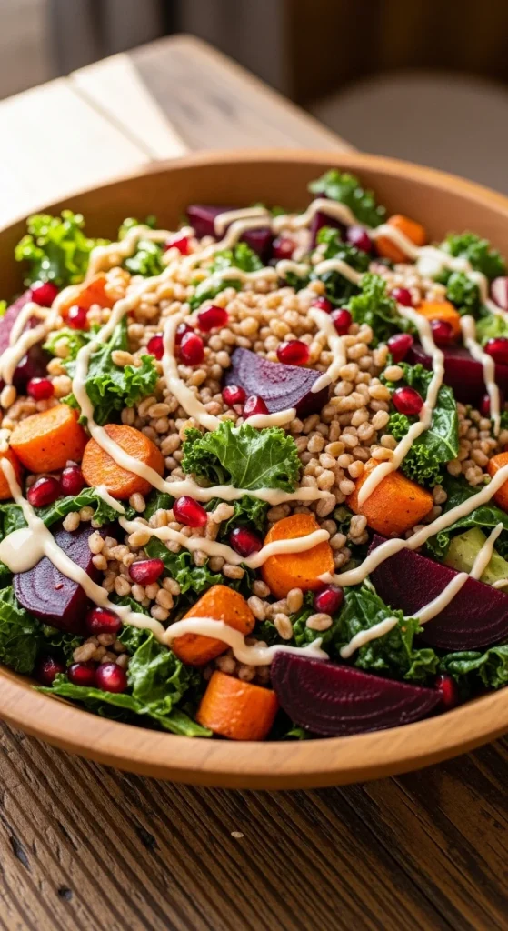 13. Roasted Vegetable and Farro Salad