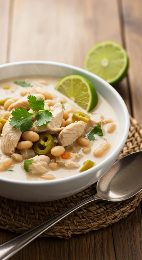 13. Slow Cooker White Bean Chicken Chili