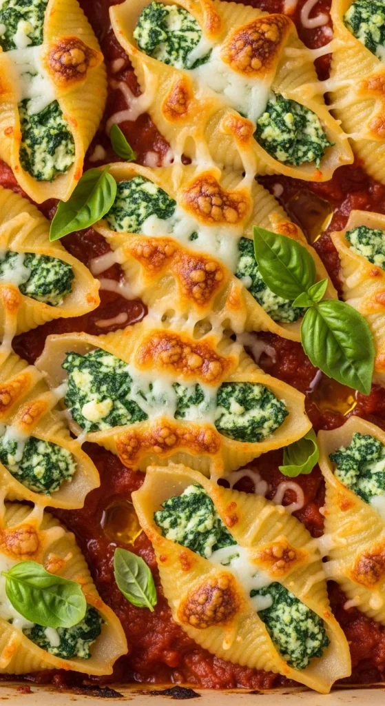13. Spinach and Ricotta Stuffed Shells