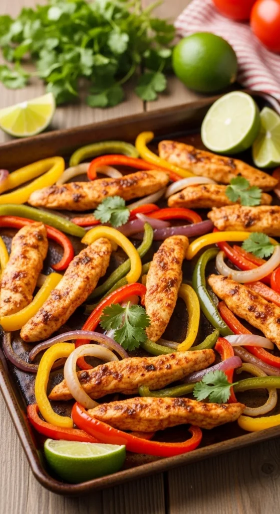 14. Baked Chicken Fajitas