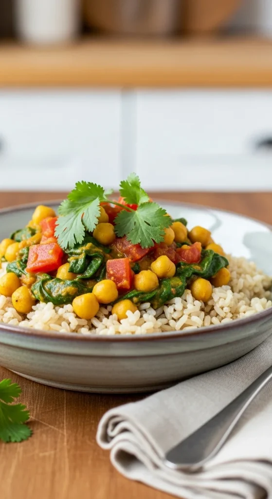 14. Chickpea Curry Bowl