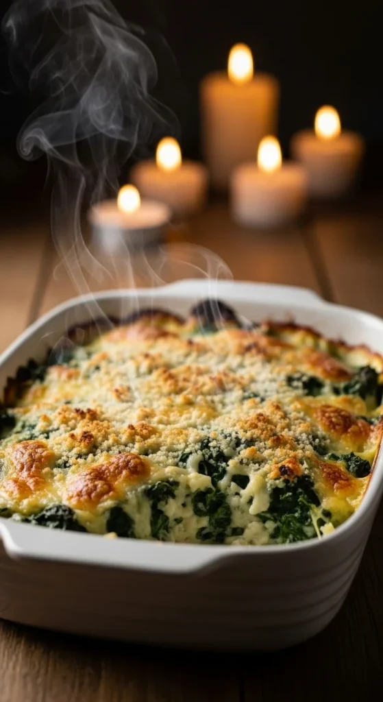 14. Creamy Spinach Gratin