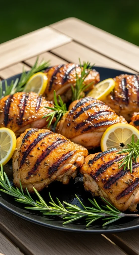 14. Grilled Lemon Herb Chicken Thighs