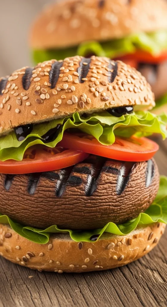 14. Grilled Portobello Mushroom Burgers