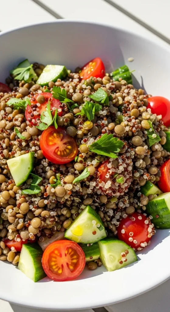 14. Lentil and Quinoa Salad