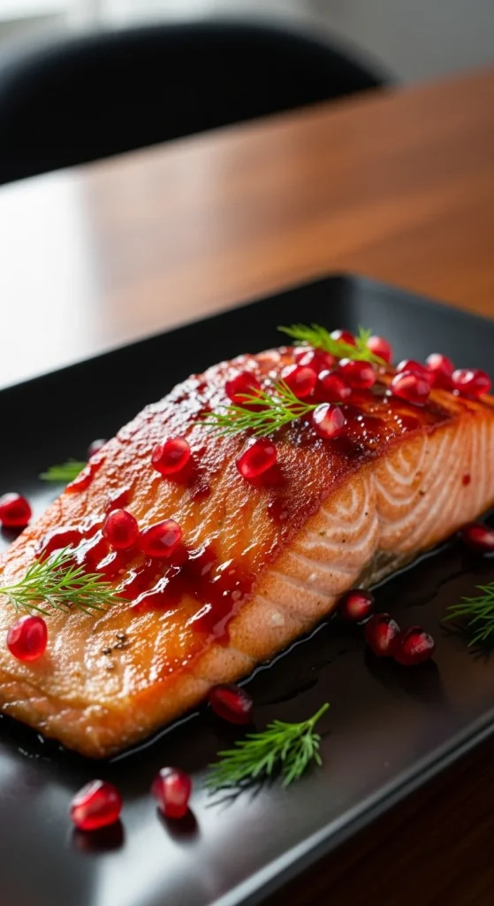 14. Pomegranate-Glazed Salmon