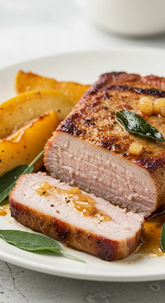 14. Pork Chops with Apples