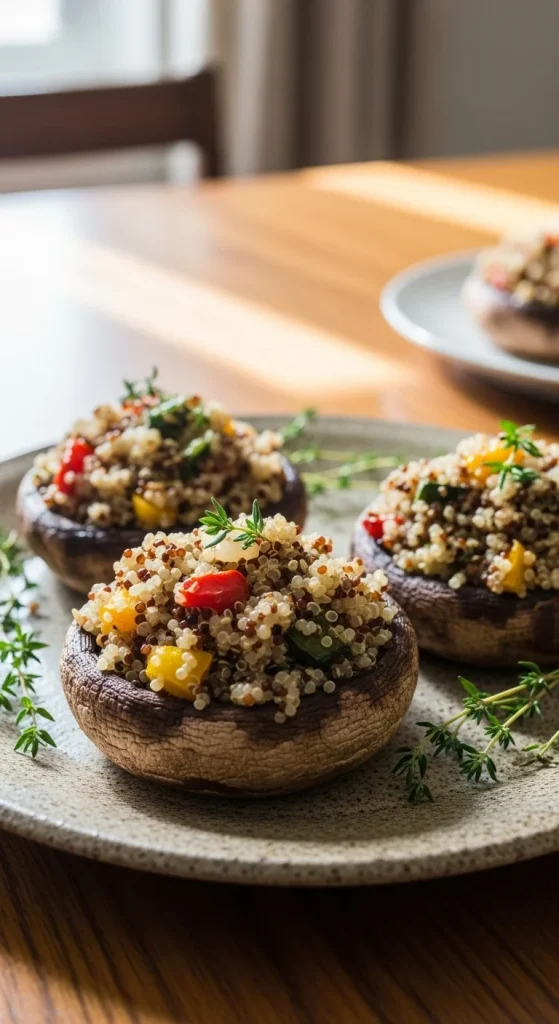 14. Quinoa Stuffed Portobello Mushrooms 