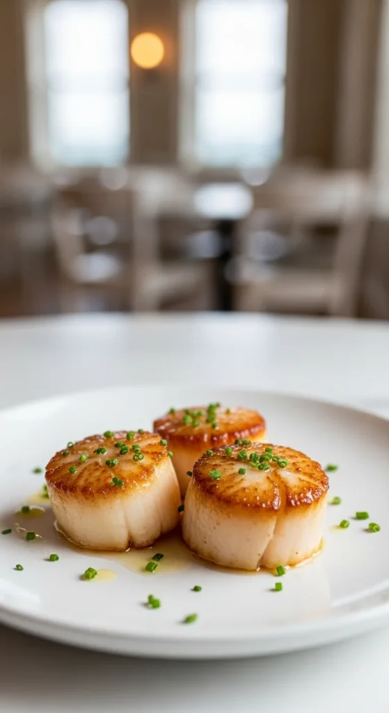 14. Seared Scallops with Brown Butter