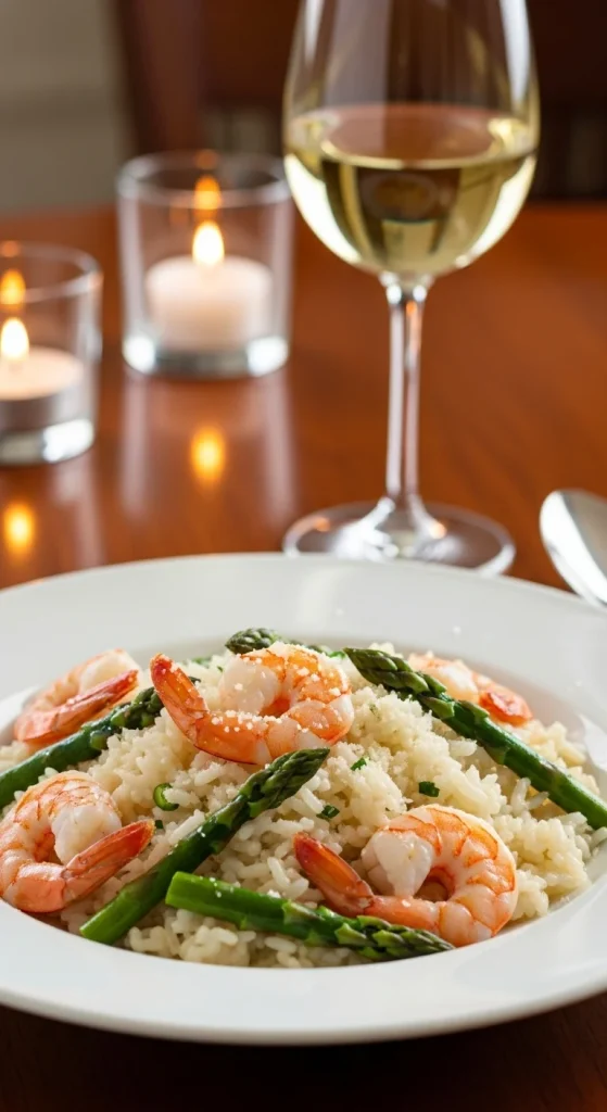 14. Shrimp and Asparagus Risotto