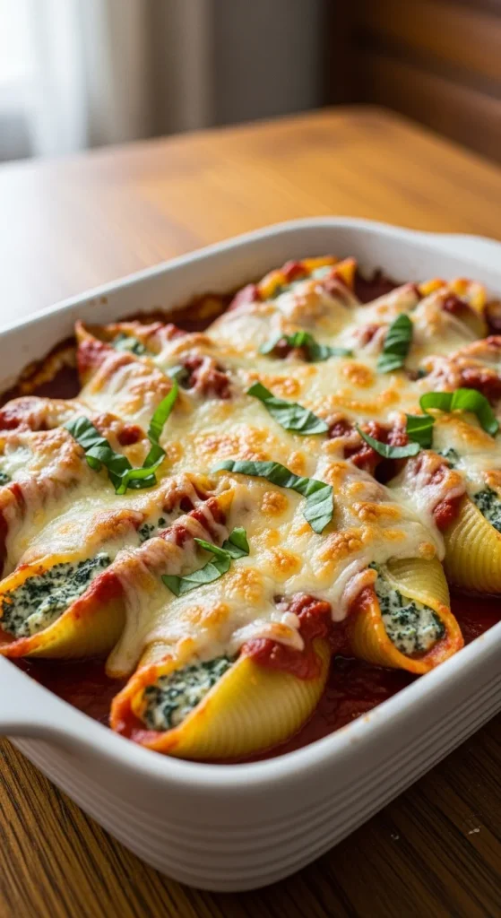 14. Spinach and Ricotta Stuffed Shells