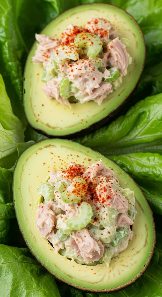 14. Tuna Stuffed Avocados