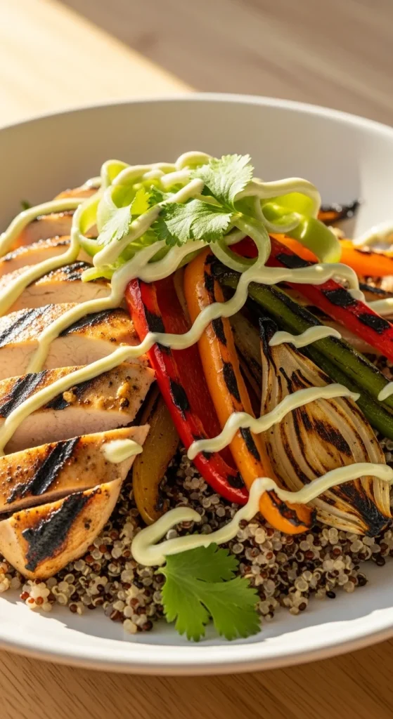 15. Baked Chicken Fajita Bowls