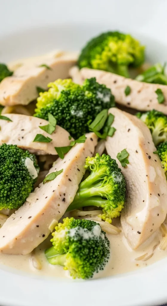 15. Keto Chicken Alfredo with Broccoli