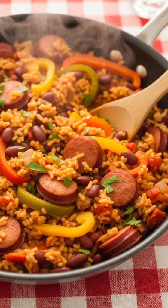 15. Red Bean and Sausage Jambalaya