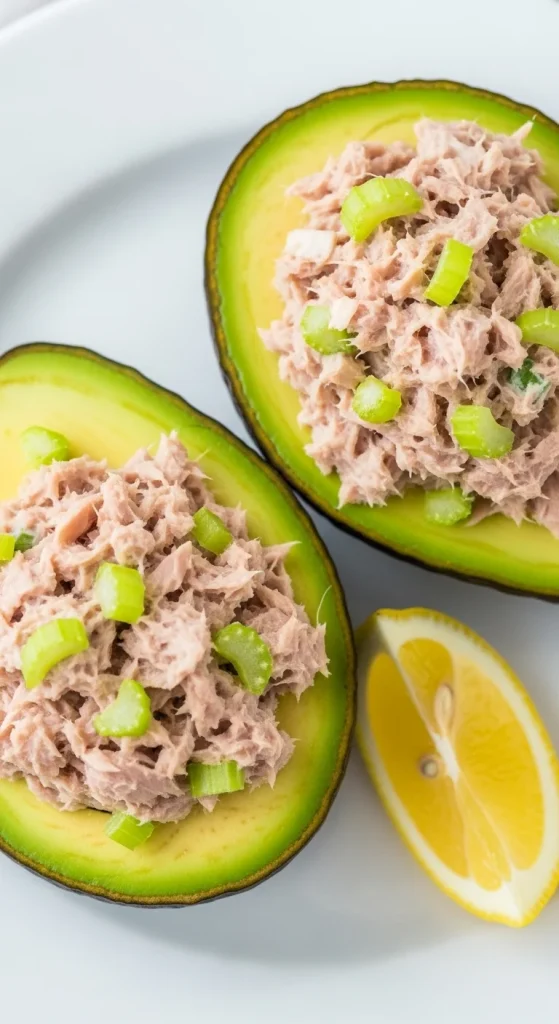 15. Tuna Stuffed Avocados